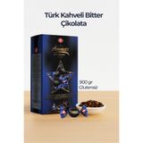 AMMAR Türk Kahvesi Dolgulu, %25 Kakao'lu, Bitter Çikolata Kaplamalı, 900 GR Glutensiz, Bayramlık, İkramlık
