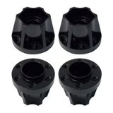 AMOGOT 4 Adet RC Metal 12 mm Altıgen Tekerlek Göbeği Adaptörleri 1,9/2,2 inç Beadlock Tekerlek Jantı Eksenel Scx10 Trx4 Wraith Gen7 Gen8 D90 CC01 1/10 RC Paletleyici (15 mm)