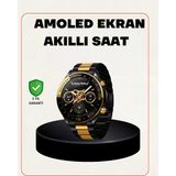 Amoled Akıllı Saat Manyetik Şarj Gps Destekli Spor Günlük Kullanım