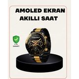 Amoled Akıllı Saat Manyetik Şarj Gps Destekli Spor ve Günlük Kullanım
