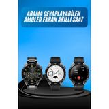 Amoled Ekran 3 Kordonlu Akıllı Saat 5.0 Bluetooth Bağlantılı Android ve Ios Uyumlu - 01P-Pembe