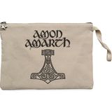 Amon Amarth Mjolnir Krem Clutch Astarlı Cüzdan / El Çantası - 25x18cm