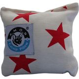 Amon Catnipli Yastık Kırmızı Yıldız Beyaz Zemin 10X10 cm (Catnip Pillow)