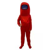 Among Us Cosplay Uzaylı Astronot Kostümü Kırmızı