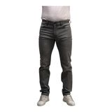 Amor Man Boya Sıçrama Detaylı Yeni Tarz Yazlık Modern Fit Kesim Uzun Boy Fermuarlı Bol Erkek Kot Pantolon - Açık Gri - 38