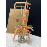Amor Man Özel Tasarım Bambu Çiçekli Şık Dekoratif Şişeli Mis Kokulu Kavun Çubuklu Oda Kokusu