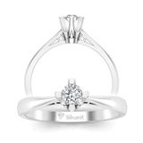 Amor TRYZ28009F028 0.28 Karat Tektaş Pırlanta Yüzük