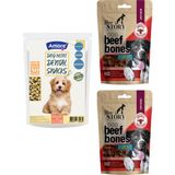 Amore Diş Sağlığı Ağız Kokusu Mini-Dental Atıştırmalık Köpek Ödülü, 2 x Beef-Bones Snack