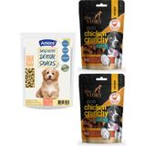 Amore Diş Sağlığı Ağız Kokusu Mini-Dental Atıştırmalık Köpek Ödülü, 2 x Chicken-Crunchy Snack