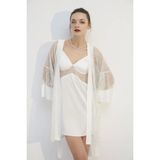 Amore Ekru Gelin Gecelik Seti 1759, XL