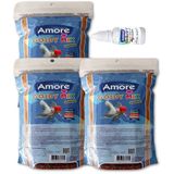 Amore Goldy Mix 3 X 250 Gr Granul Japon Balik Yemi, 30Cc Multivitamin