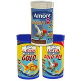 Amore Goldy Mix, Red, Natural 3X250 Ml Kutu Japon Balığı Yemi