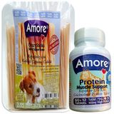 Amore Kopek Protein Vitamin Tablet 72Li Kas Destegi, Crazysticks 114Lu Burgu Cigneme Odul Cubuk