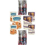 Amore Kuzu Etli Yetiskin Kopek Konservesi 6Li, 3Lu Sticks Odul