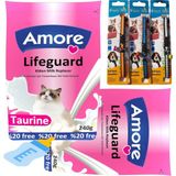 Amore Lifeguard Kedi Süt Tozu 480GR ve 3 Kedi Boyun Tasması ve Biberon