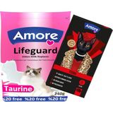 Amore Lifeguard Yavru Kedi Süt Tozu 240GR, Biberon, Fiona 5li Ciğerli Krema Atıştırmalık Kedi Ödülü - 240gr + 5x15gr