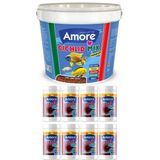 Amore Malawi Ciklet Mix Granules Karisik 3Kg Kova, Betta Granules 8 Adet 125Ml Kutu Beta Balik Yemi
