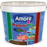 Amore Malawi Mix Chips 3kg Kova Tanganyika Cichlid Spirulina Algae Karışık Akvaryum Balık Yemi