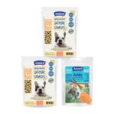 Amore Mantı Mini-Dental Köpek Ödülü 2X158 Gr Ağız Kokusu, Diş Sağlığı, 12Li Salmon Ödül Çubuğu Sticks