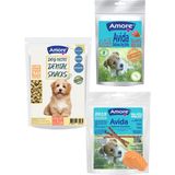 Amore Mini-Dental Atıştırmalık Köpek Ödülü Ağız Kokusu Diş Sağlığı, 12LI Kuzu Etli, Somonlu Stick