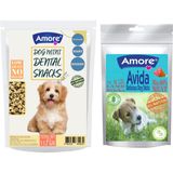 Amore Mini-Dental Atıştırmalık Köpek Ödülü Ağız Kokusu Diş Sağlığı, 12li Kuzu Etli Stick