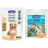 Amore Mini-Dental Atıştırmalık Köpek Ödülü Ağız Kokusu Diş Sağlığı, 12li Tavuk Etli Stick
