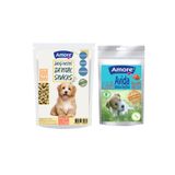 Amore Mini-Dental Snacks Atıştırmalık Köpek Ödülü Ağız Kokusu Diş Sağlığı, Dog-Lamb-Sticks 12Li