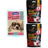 Amore Sığır Etli Sebzeli 16LI Köpek Ödül Çubuğu Beef-Meat Dog Sticks, 2 x Dog-Beef-Crunchy Ns