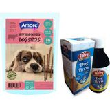 Amore Sığır Etli Sebzeli 16LI Köpek Ödül Çubuğu Beef-Meat Dog Sticks, Dog-Brew 200ml Malt Içeceği Terry