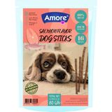 Amore Somonlu 16LI Köpek Ödül Çubukları Salmon-Flavor Dog Sticks