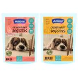Amore Somonlu 16Lı, Tavuk Etli 16Lı Köpek Ödül Çubuğu (16+16 Sticks)