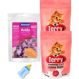 Amore Terry Mommies Care Anne Kedi Sütü Tozu 2 x 200 Gr, Biberon, Avida 12LI Balık Sticks Ödül