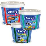 Amore Tropheus Veggie + Cichlid Green + Cichlid Red 3Kg Kova Balik Yemi
