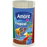 Amore Tropical Mix Selection 1000ML Bitkisel Protein Karışık Lepistes Moli Tetra Kılıç Tropikal Balık Yemi