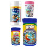 Amore Tropical Mix Selection 125Ml, Lotus Tropikal 250Ml, Guppy Granul 100Ml, Tropik 100Ml Pul Balik Yemi