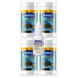 Amore Turtle Green Calcium Sticks 4x125 ml Su Kaplumbağası Yemi ve Vitamin Seti