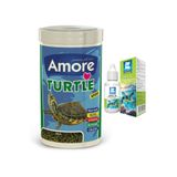 AMORE Turtle Green Sticks 1000ml Yem, Kaplumbağa Kabuk Jel Bakım 50cc