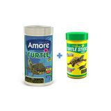 AMORE Turtle Sticks 1000ml Ve Ahm Turtle Sticks 250ml Kutu Kaplumbağa Yemi