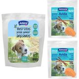Amore Twist Dog Sticks Xl 418 gr Kalın Köpek Burgu Çiğneme Burgu Ödül Çubuğu, 2X12LI Avida Somonlu Stick