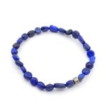 AMORF KESİM DOĞAL LAPİS LAZULİ TAŞI BİLEKLİK 1.KALİTE