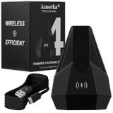 Amorka Manscaped Çim Biçme Makinesi 4.0 Şarj Cihazı için Şarj Yuvası Repalcement, USB C Kablosu ile Verimli Kablosuz Şarj Tabanı, Manscaped Çim Biçme Makinesi 4.0 Şarj Cihazı ile Uyumlu, Siyah