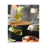 Amortis Cam Çift Fonksiyonlu Yeşil Renk Cam Yağdanlık Sıvıyağ Şişesi / Airfryer Sprey Yağlık