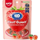 Amos 4d Fruit Gummy Strawberry Burst 54 gr