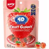 Amos 4d Fruit Gummy Strawberry Burst 65G - 65 gr