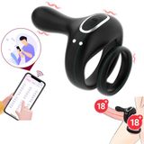Amosis PRIME TOYS Aurora Telefon Bluetooth Kontrollü Klitoris Uyarıcı Vibratör Titreşimli Testis ve Penis Yüzüğü