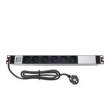 AMP CONNECT 19"1U 6'lı Fransız UPS Direkt Bağlantılı Kabinet Grup Prizi (PDU)-16A