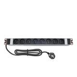 AMP CONNECT 19"1U 8'li Fransız UPS Direkt Bağlantılı Kabinet Grup Prizi (PDU)-16A