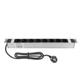 AMP CONNECT 19"1U 8'li Schuko Direkt Bağlantılı Kabinet Grup Prizi (PDU)-16A