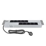 AMP CONNECT 19"2U 10'lu Schuko Direkt Bağlantılı Kabinet Grup Prizi (PDU)-16A