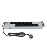 AMP CONNECT 19"2U 12'li Fransız UPS Direkt Bağlantılı Kabinet Grup Prizi (PDU)-16A
